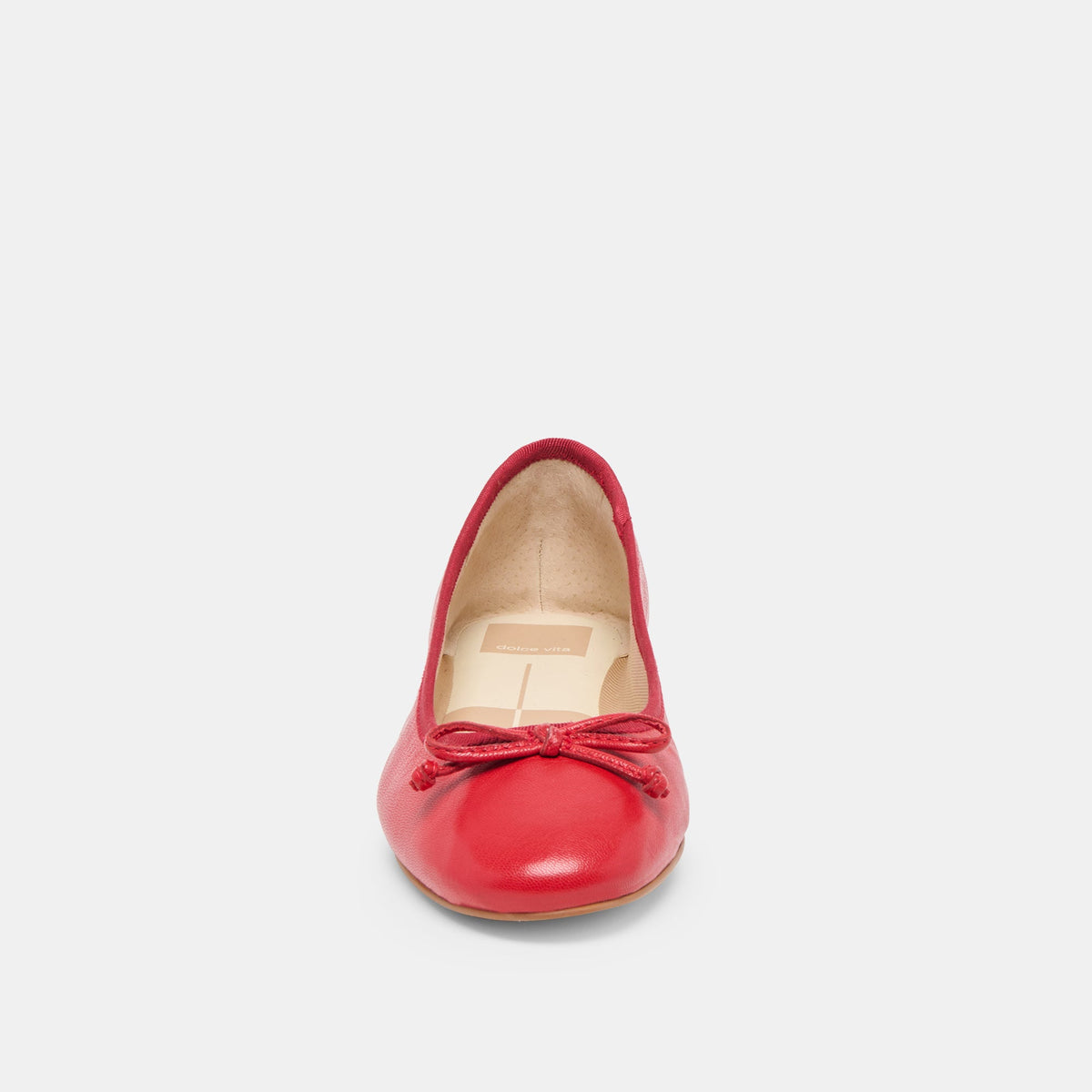 Dolce Vita SHOES Ritla Wide Cherry Leather Ballet Flats