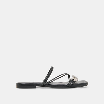Dolce Vita SHOES LYNDEE BEAD Black Stella Strappy Open-Toe Sandals