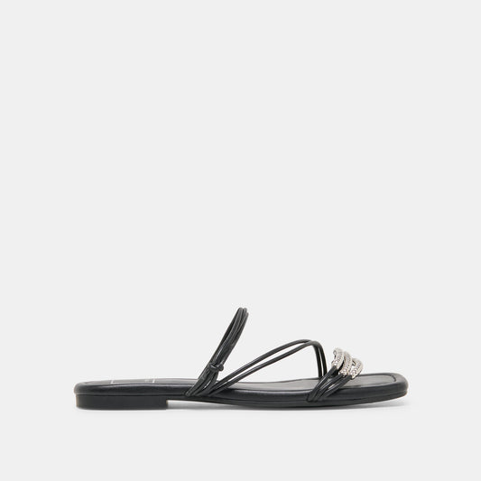 Dolce Vita SHOES LYNDEE BEAD Black Stella Strappy Open-Toe Sandals