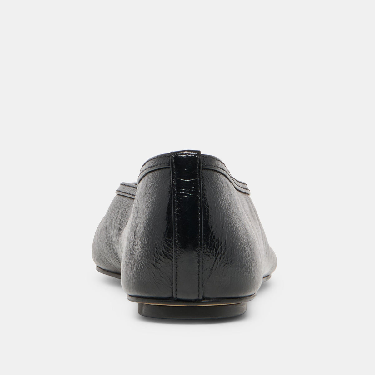 Dolce Vita SHOES CARET Black Leather Pointed-Toe Ballet Flats