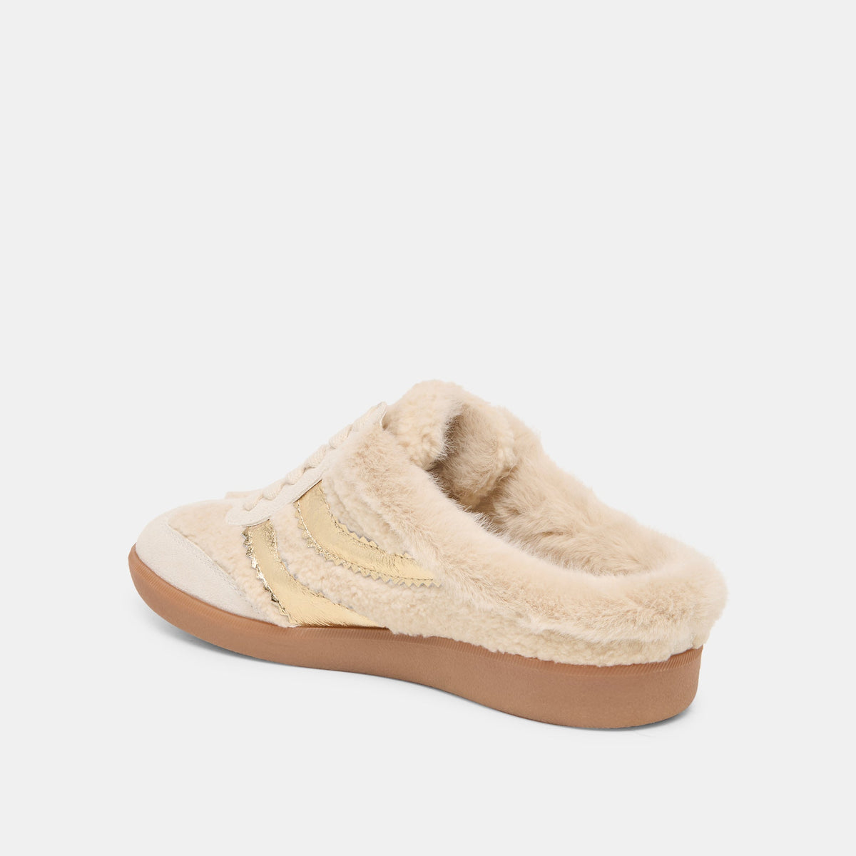 Dolce Vita SHOES Merit Slide Plush Natural Multi Plush Sneakers
