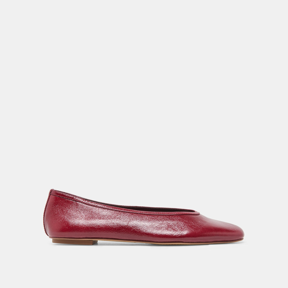 Dolce Vita SHOES CARET Garnet Leather Pointed-Toe Ballet Flats