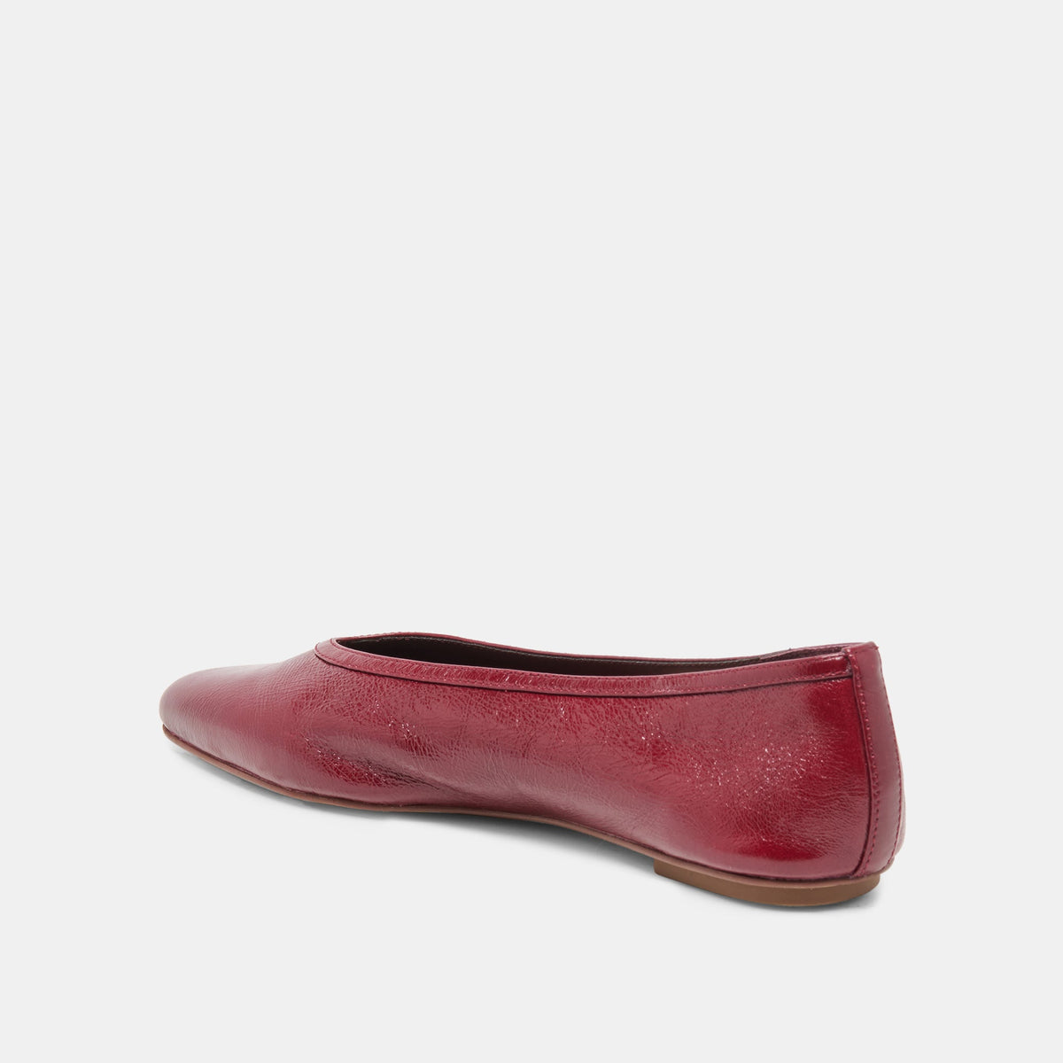 Dolce Vita SHOES CARET Garnet Leather Pointed-Toe Ballet Flats
