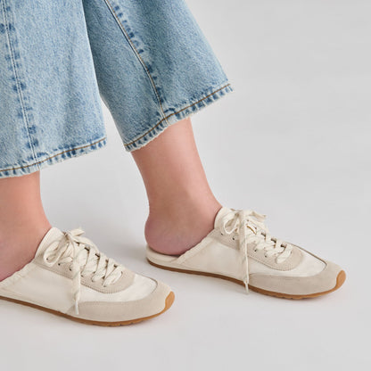 Dolce Vita SHOES Daris White Nylon Sneakers