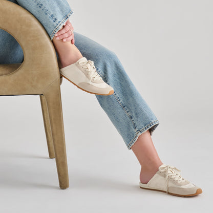 Dolce Vita SHOES Daris White Nylon Sneakers