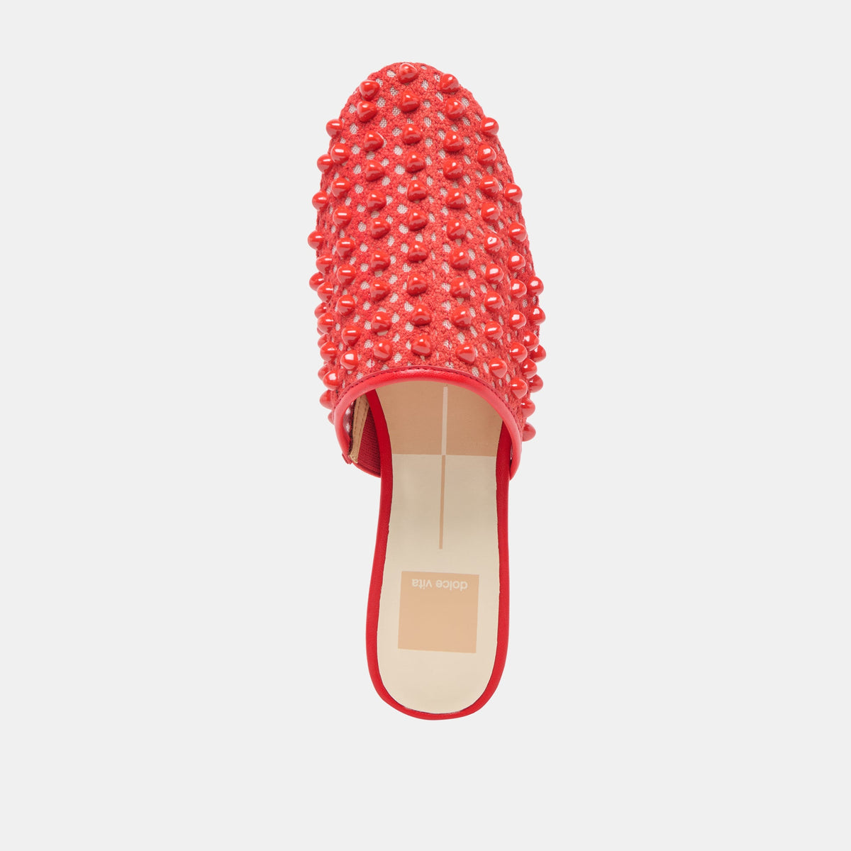 Dolce Vita SHOES Rova Bead Chili Beaded Mesh Flats