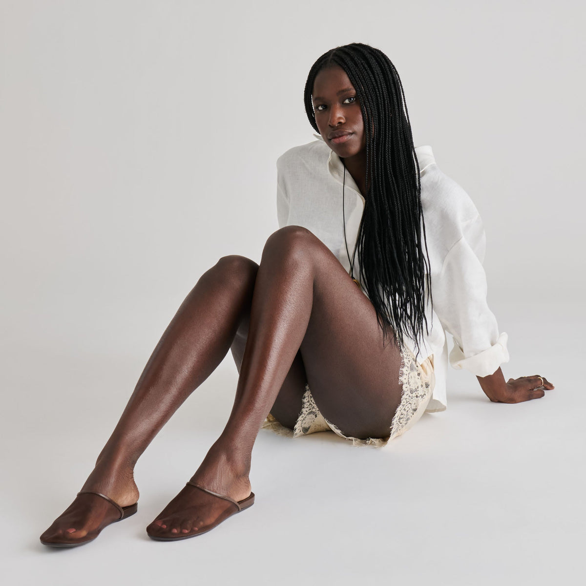 Dolce Vita SHOES Geni Chocolate Mesh Flats