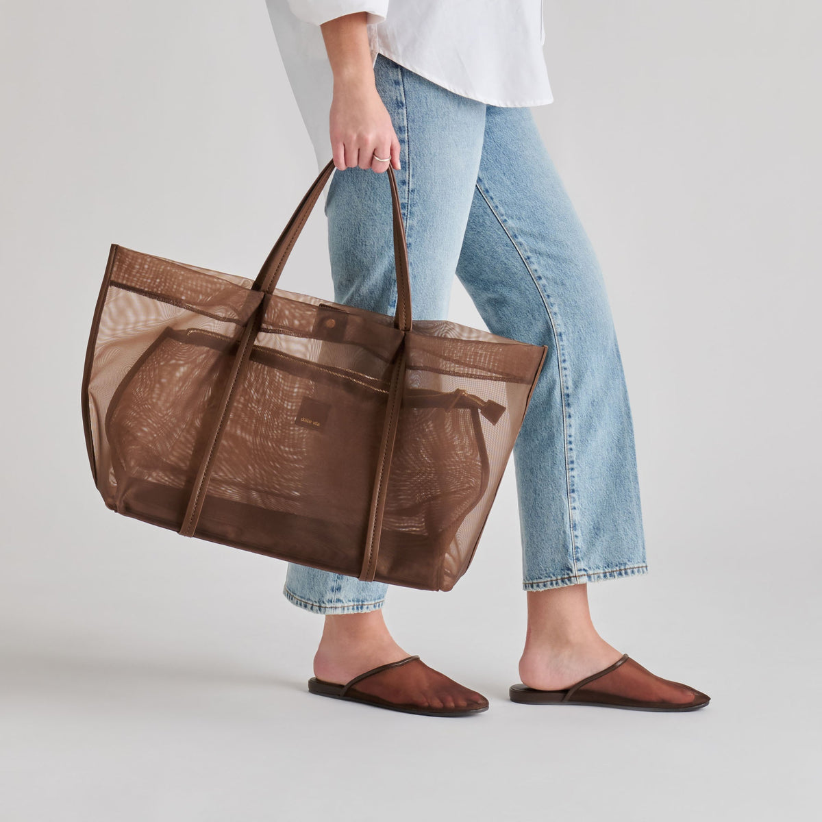 Dolce Vita SHOES Geni Chocolate Mesh Flats