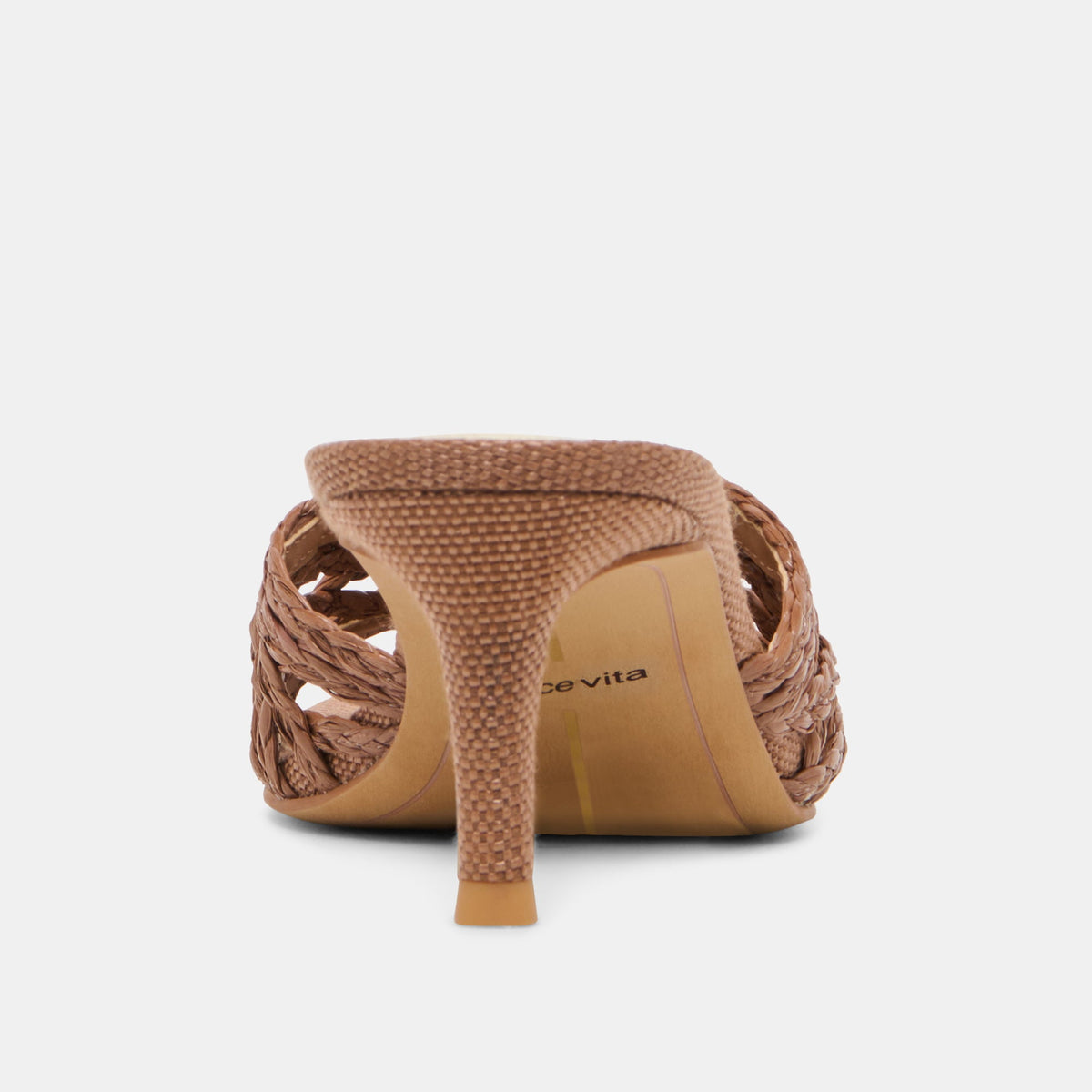 Dolce Vita SHOES Bowen Cognac Raffia Heels