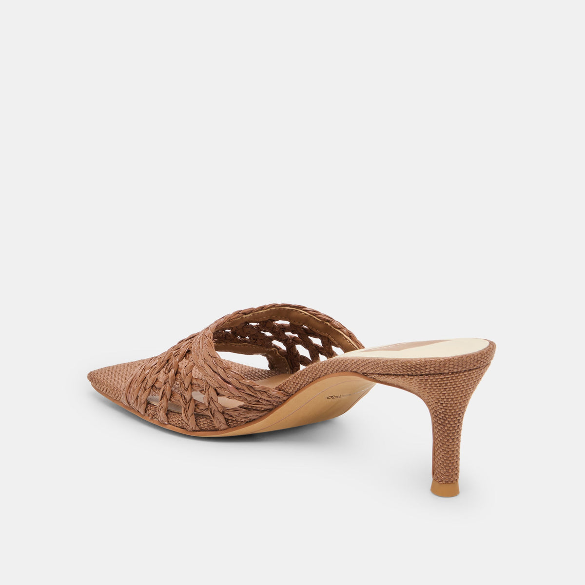 Dolce Vita SHOES Bowen Cognac Raffia Heels