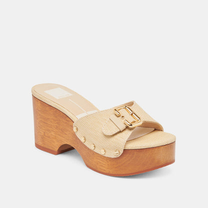 Dolce Vita SHOES YALAH HEELS LT NATURAL RAFFIA
 – Dolce Vita