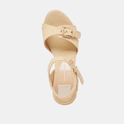 Dolce Vita SHOES YANDY HEELS LT NATURAL RAFFIA
 – Dolce Vita