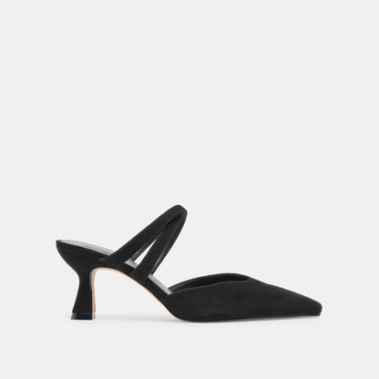 Dolce Vita SHOES Linore Onyx Suede Heels