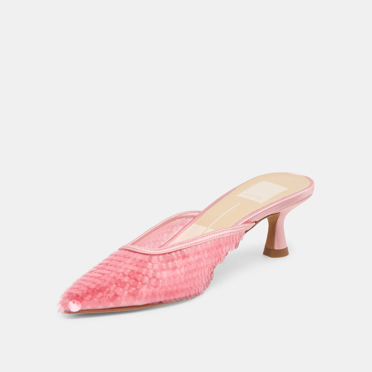 Dolce Vita SHOES Cleo Sequin Light Pink Sequin Heels
