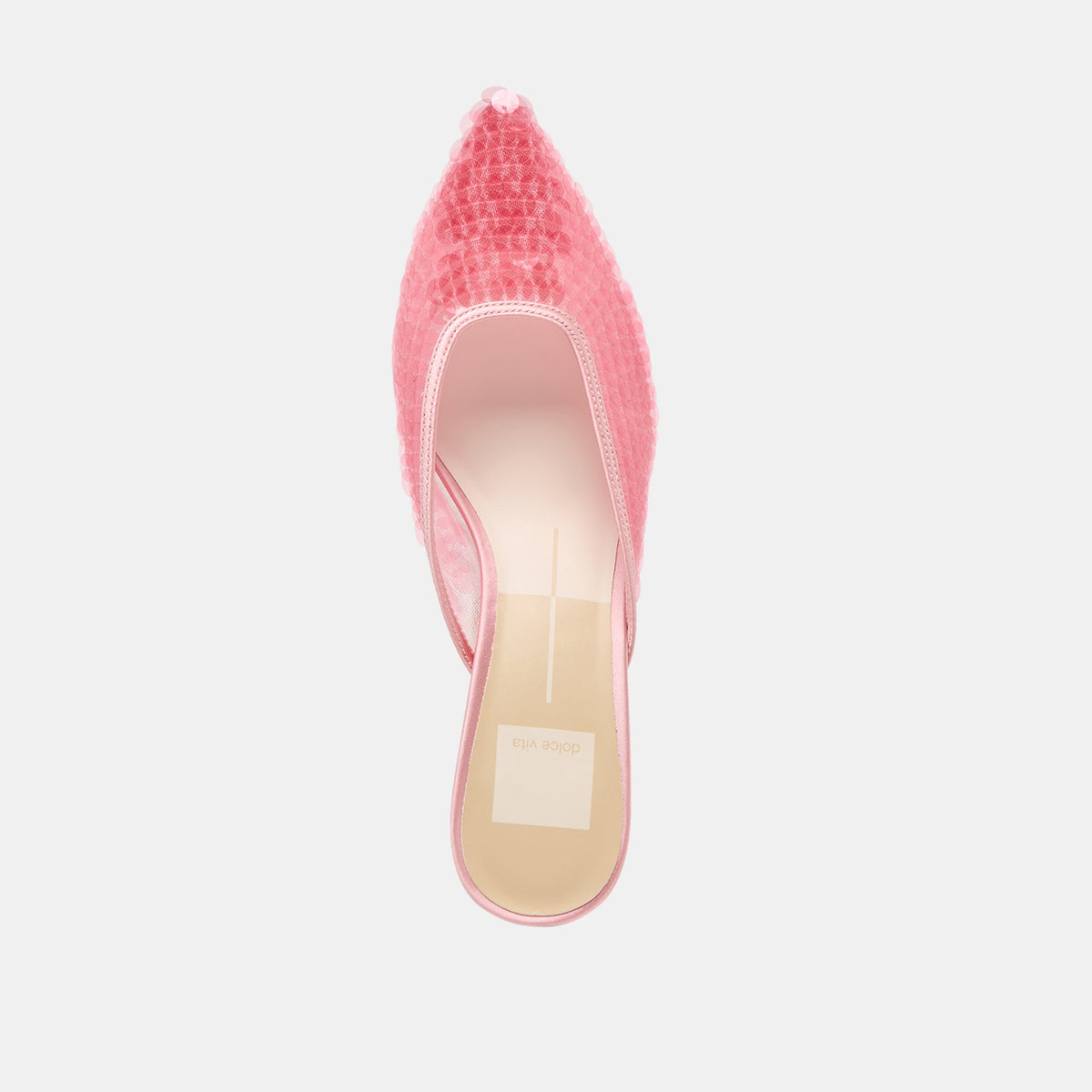 Dolce Vita SHOES Cleo Sequin Light Pink Sequin Heels