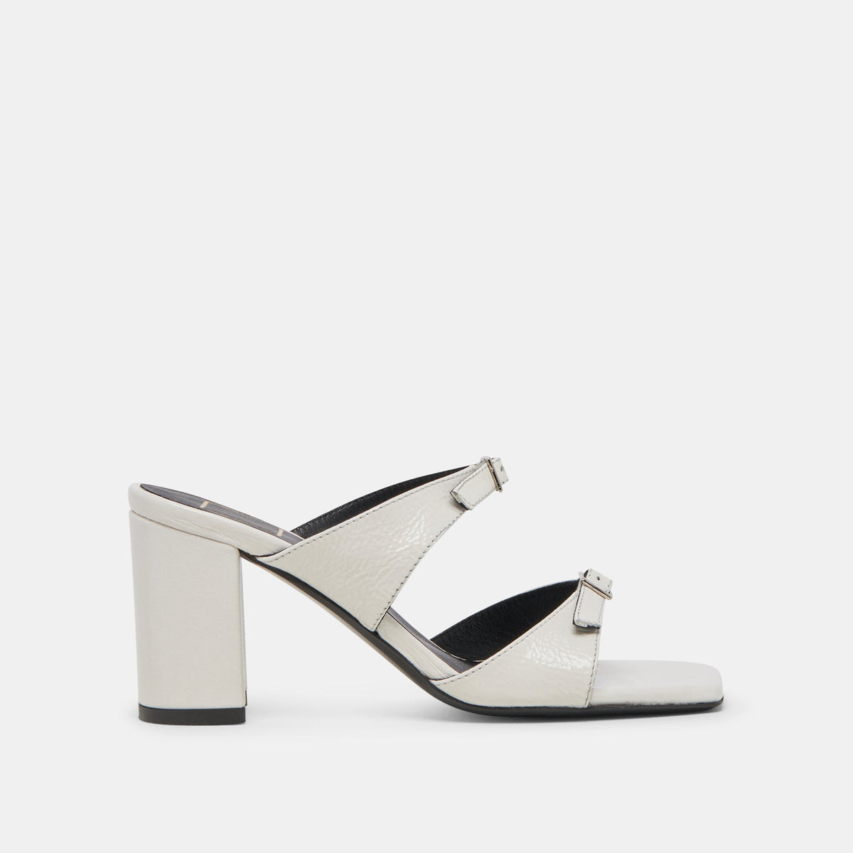 Dolce Vita SHOES SHANE HEELS OFF WHITE CRINKLE PATENT
 – Dolce Vita