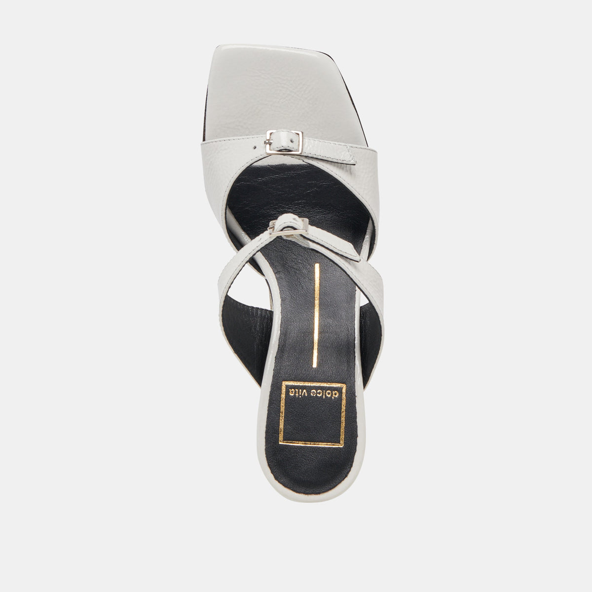 Dolce Vita SHOES SHANE HEELS OFF WHITE CRINKLE PATENT
 – Dolce Vita