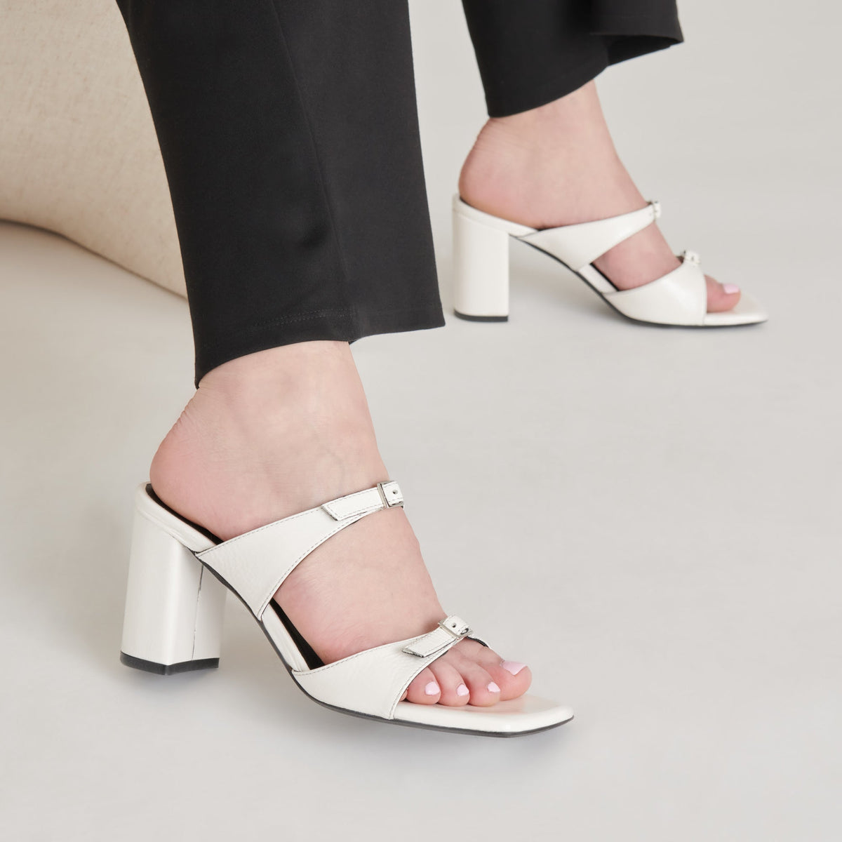 Dolce Vita SHOES SHANE HEELS OFF WHITE CRINKLE PATENT
 – Dolce Vita