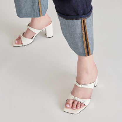 Dolce Vita SHOES SHANE HEELS OFF WHITE CRINKLE PATENT
 – Dolce Vita