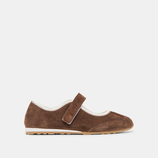 Dolce Vita SHOES Sofya Dk Brown Suede Sneakers