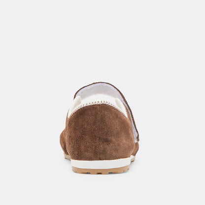 Dolce Vita SHOES Sofya Dk Brown Suede Sneakers