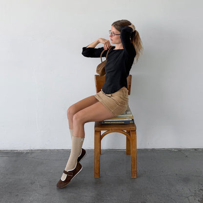 Dolce Vita SHOES Sofya Dk Brown Suede Sneakers