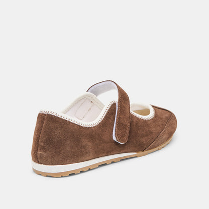 Dolce Vita SHOES Sofya Dk Brown Suede Sneakers
