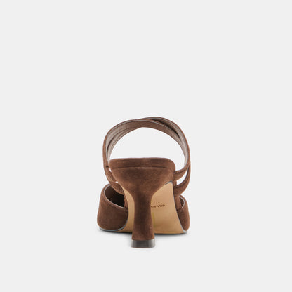 Dolce Vita SHOES Linore Dk Brown Suede Heels