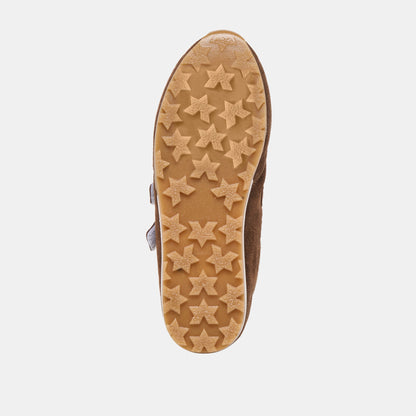 Dolce Vita SHOES Swan Dk Brown Suede Sneakers