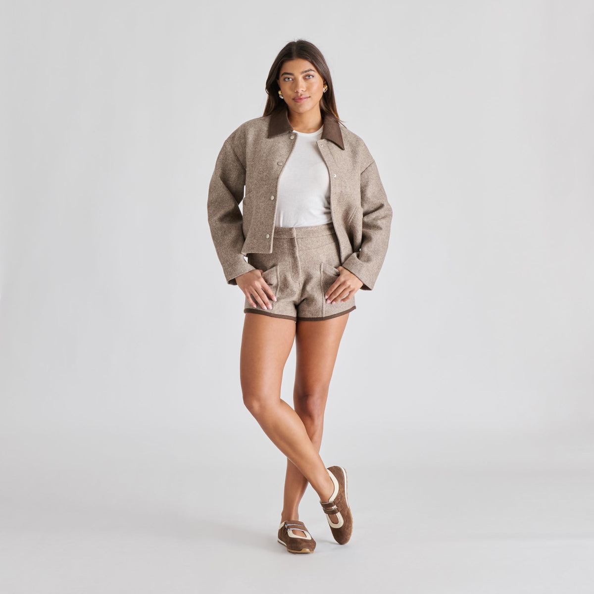 Dolce Vita SHOES Swan Dk Brown Suede Sneakers