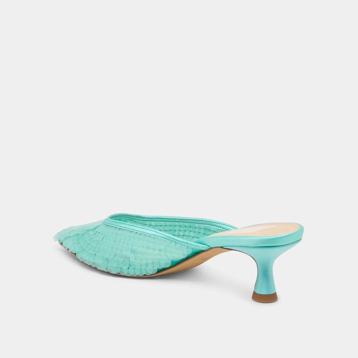 Dolce Vita SHOES Cleo Sequin Aqua Sequin Heels