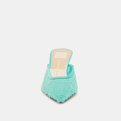 Dolce Vita SHOES Cleo Sequin Aqua Sequin Heels