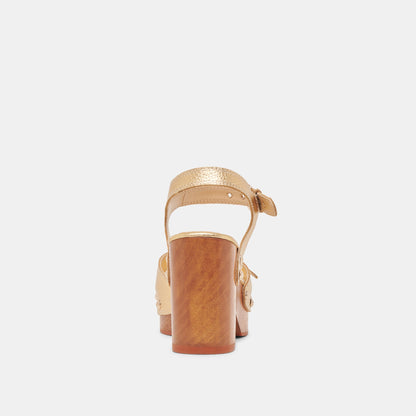 Dolce Vita SHOES YANDY HEELS GOLD LEATHER
 – Dolce Vita