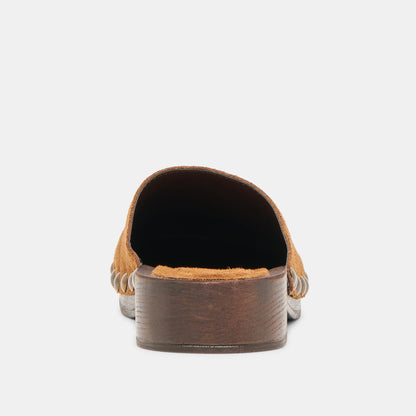Dolce Vita SHOES Alanis Chestnut Suede Flats