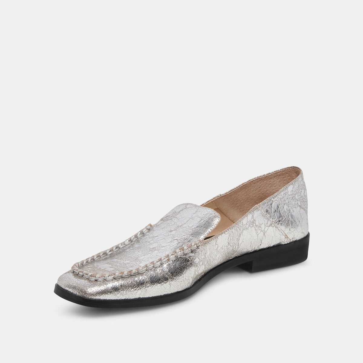 Dolce Vita SHOES Beny Flats Silver Distressed Leather | Silver Leather Flats for Women
 – Dolce Vita