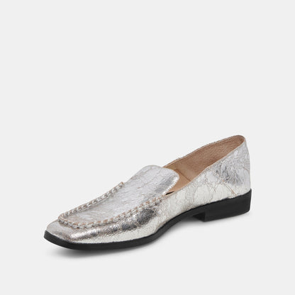 Dolce Vita SHOES Beny Flats Silver Distressed Leather | Silver Leather Flats for Women
 – Dolce Vita