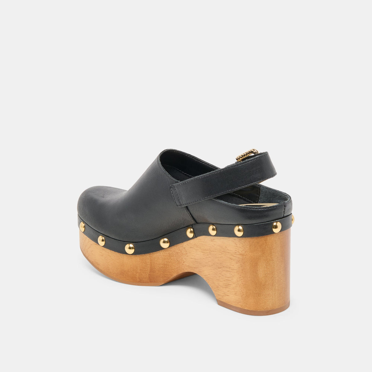 Dolce Vita SHOES Adelan Black Leather Clogs