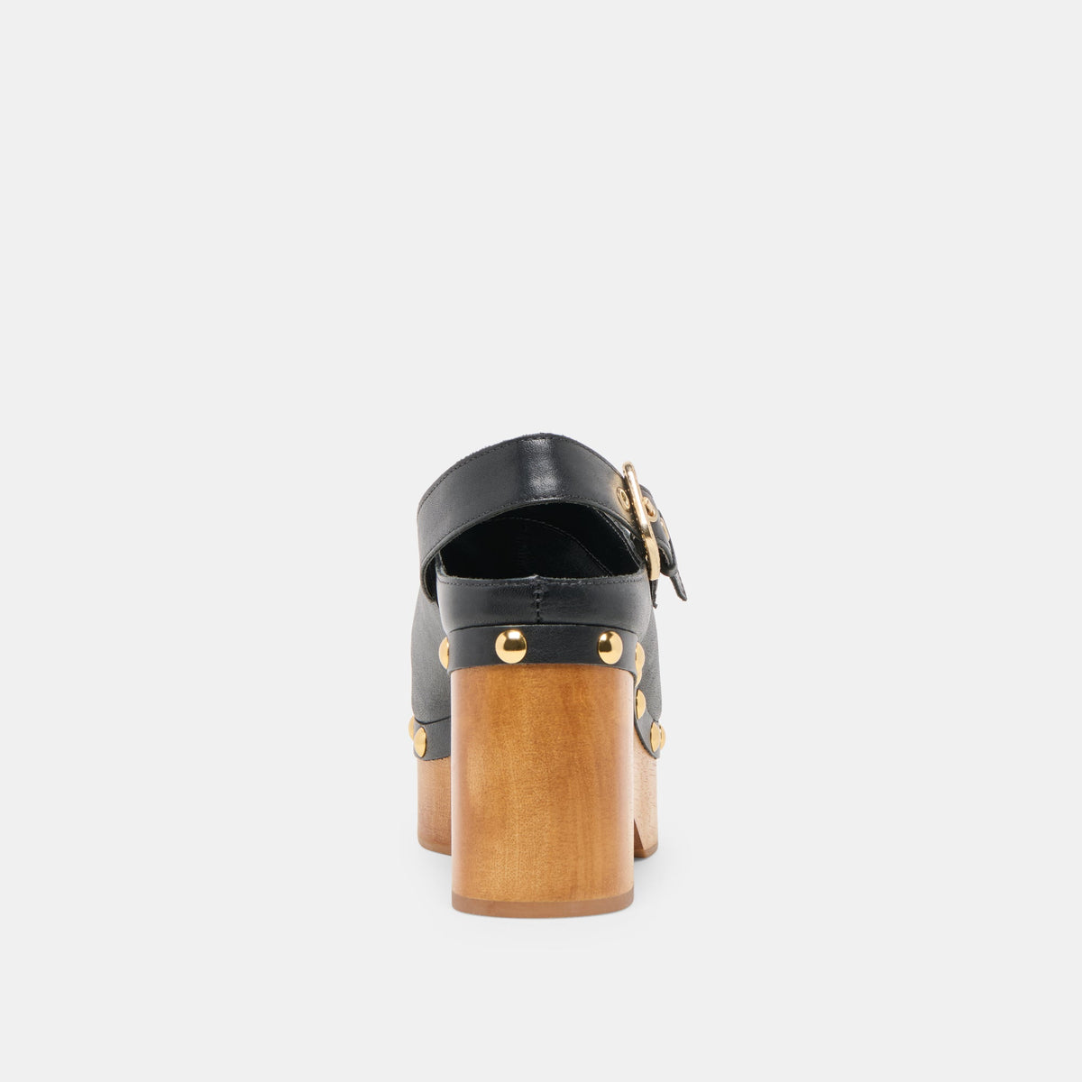 Dolce Vita SHOES Adelan Black Leather Clogs