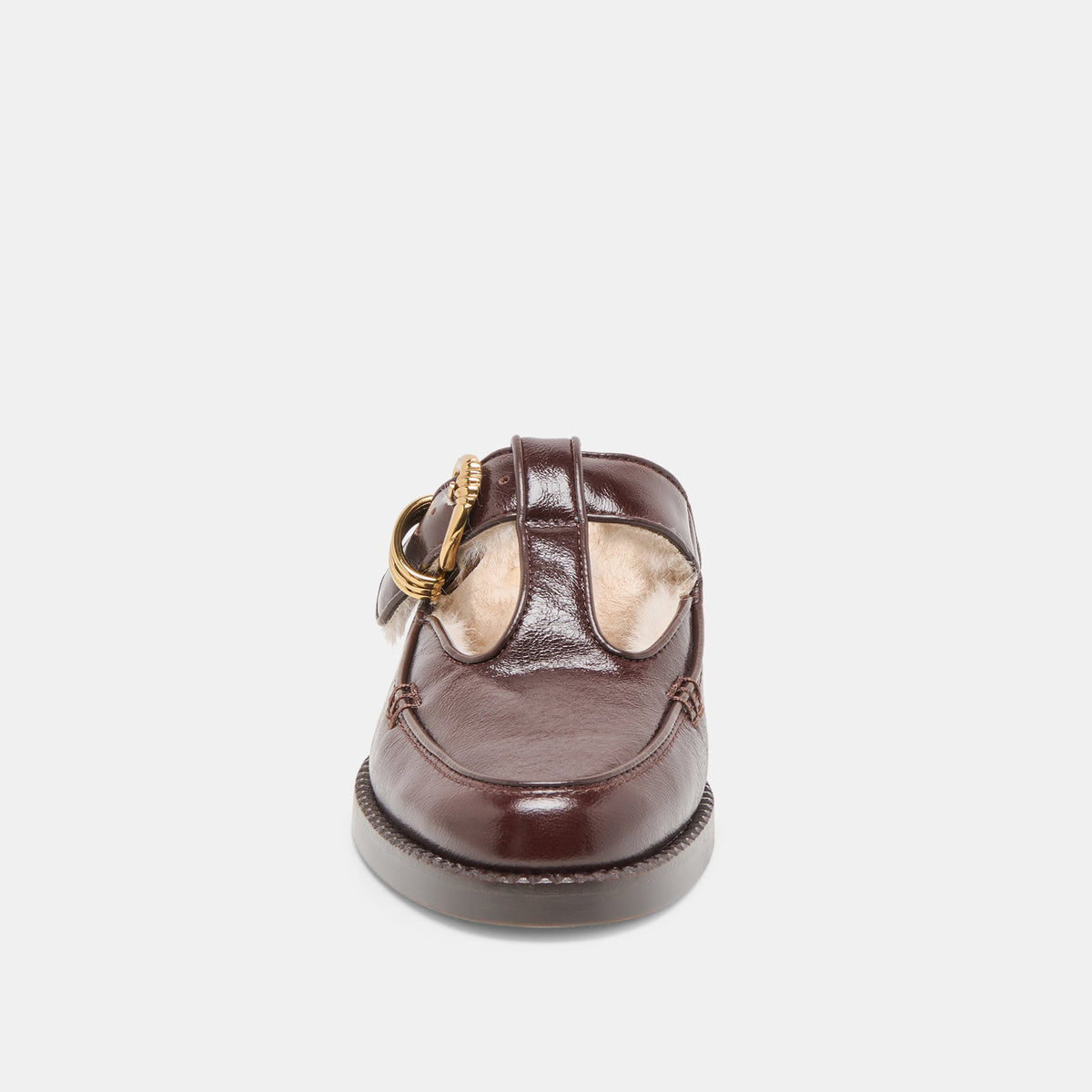 Dolce Vita SHOES Harlah Plush Chocolate Leather Flats