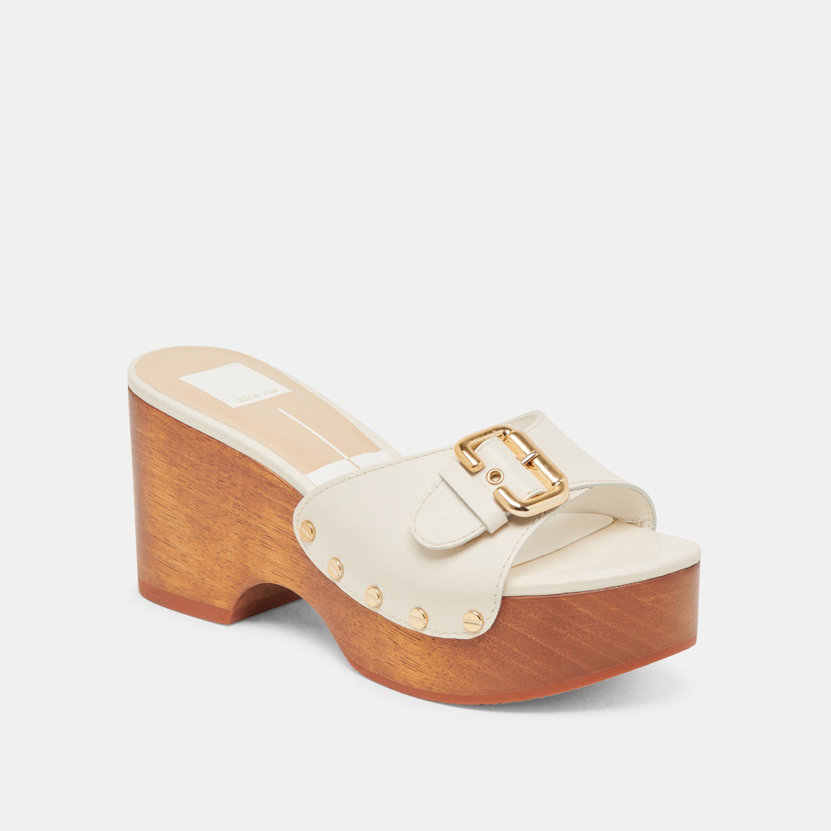 Dolce Vita SHOES YALAH HEELS OFF WHITE LEATHER
 – Dolce Vita