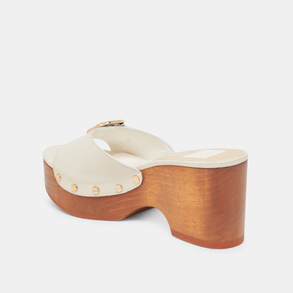 Dolce Vita SHOES YALAH HEELS OFF WHITE LEATHER
 – Dolce Vita