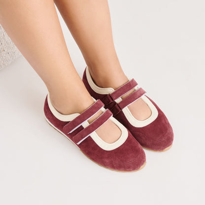 Dolce Vita SHOES Swan Burgundy Suede Sneakers