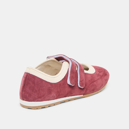 Dolce Vita SHOES Swan Burgundy Suede Sneakers