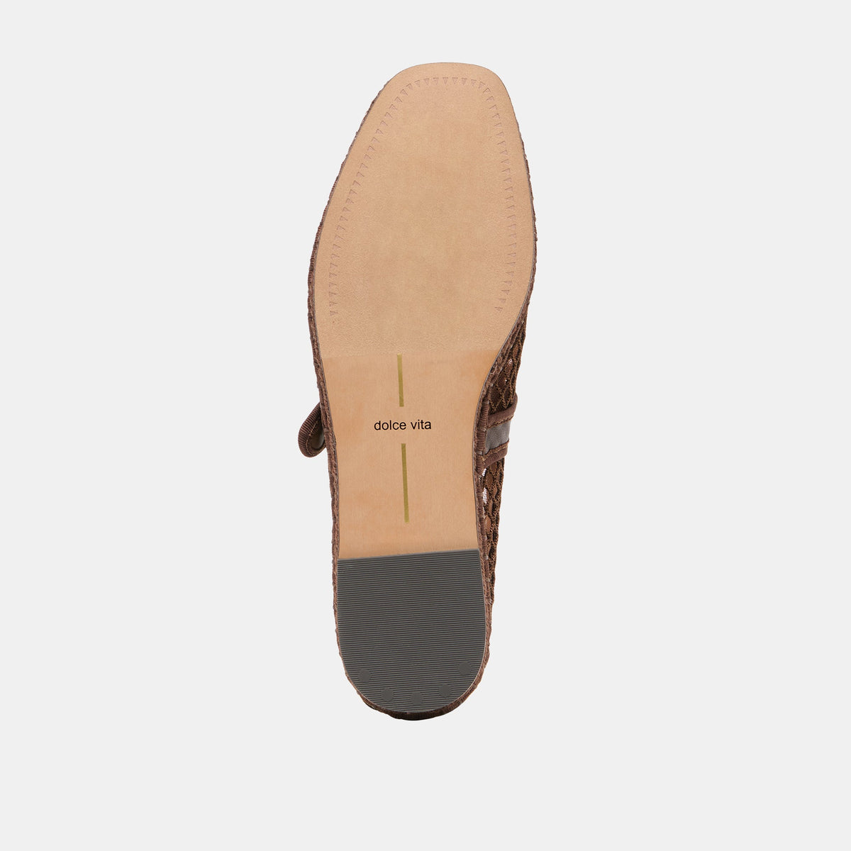 Dolce Vita SHOES Milie Chocolate Woven Mesh Flats