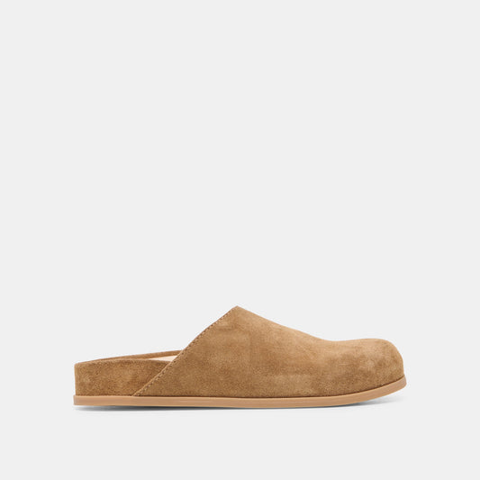 Dolce Vita SHOES Joney Lt Brown Suede Flats