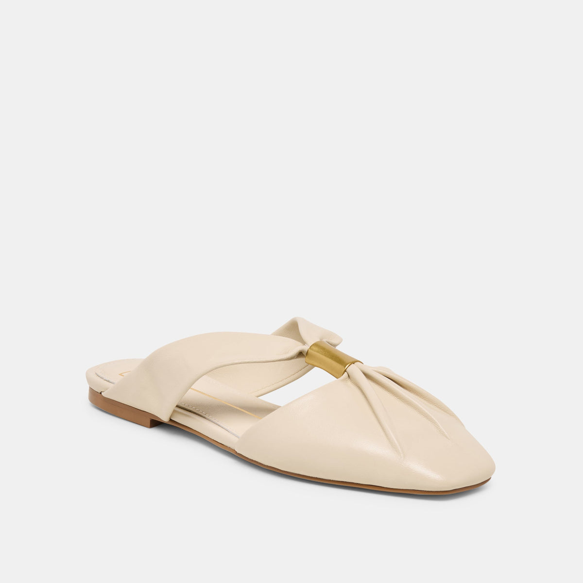 Dolce Vita SHOES Franey White Leather Flats