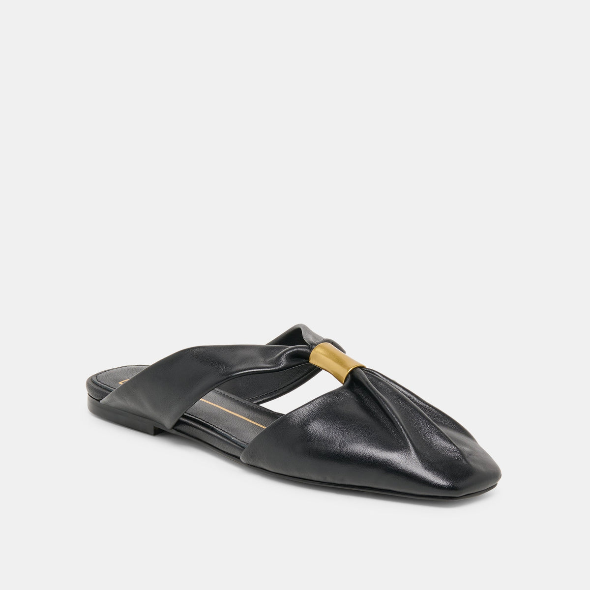 Dolce Vita SHOES Franey Black Leather Flats