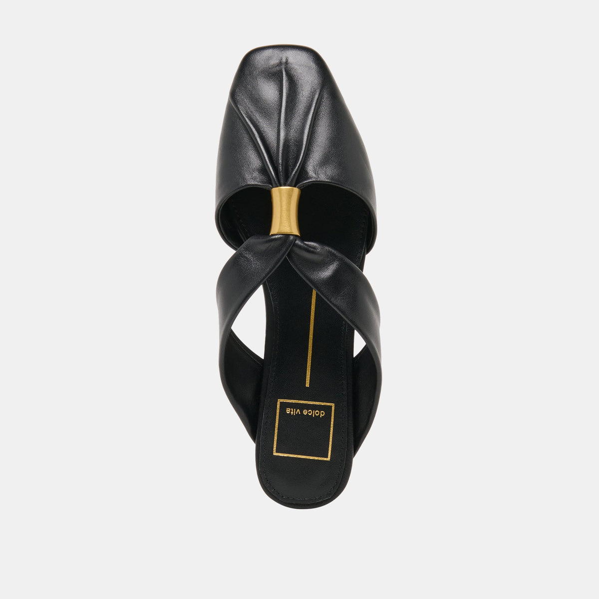 Dolce Vita SHOES Franey Black Leather Flats