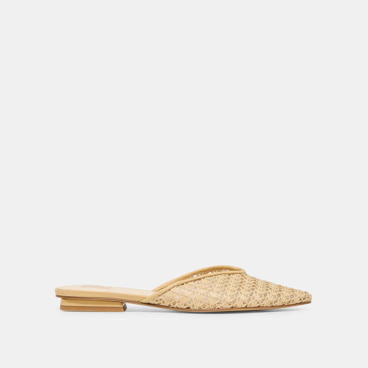 Dolce Vita SHOES Elm Natural Cross Hatch Raffia Flats