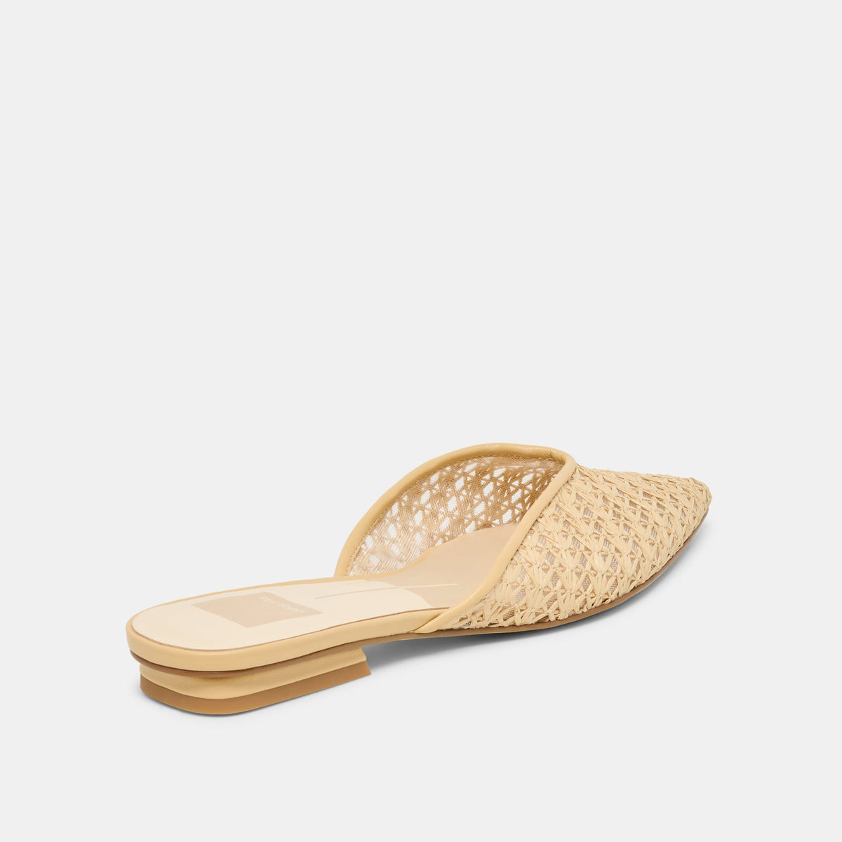 Dolce Vita SHOES Elm Natural Cross Hatch Raffia Flats